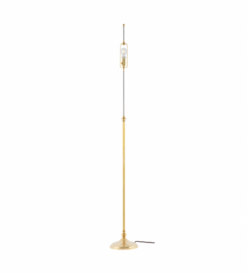 Karlskrona Lampfabrik Edfeldt Golvlampa Mässing 165 cm
