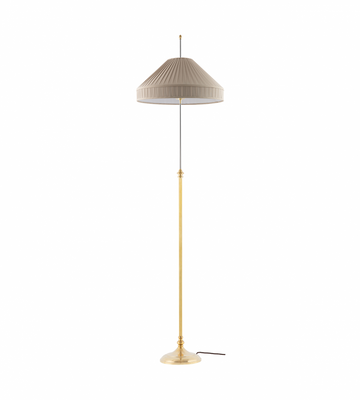 Karlskrona Lampfabrik Edfeldt Golvlampa Mässing 165 cm