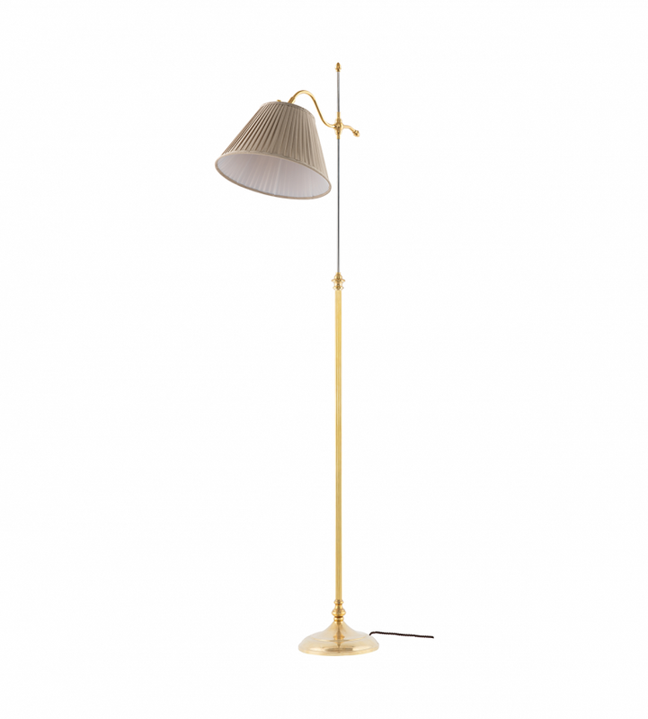 Karlskrona Lampfabrik Gullberg Golvlampa Mässing 142 cm