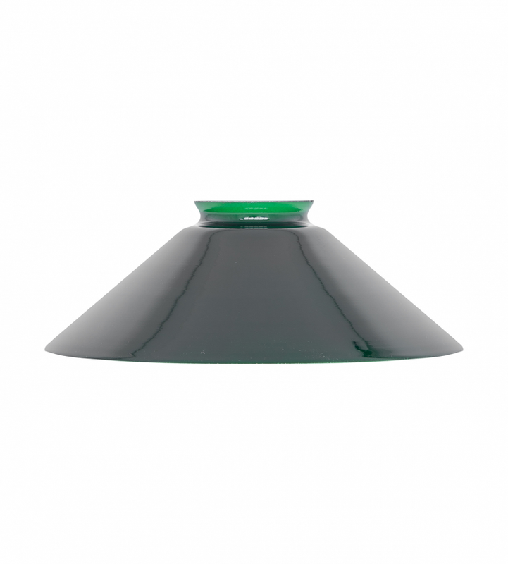 Karlskrona Lampfabrik Skomakarskärm 60/200 Grönt överfångsglas