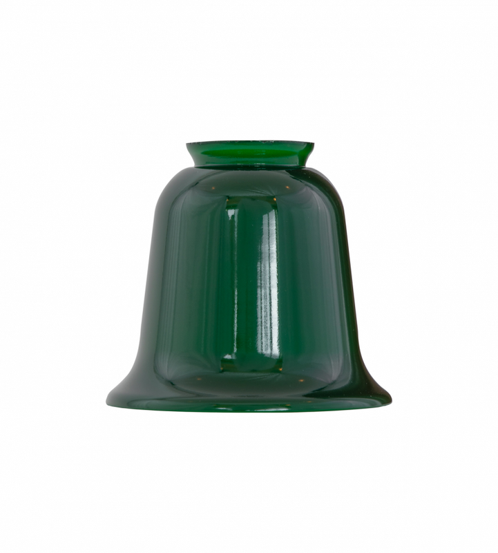 Karlskrona Lampfabrik Klockskärm 60/130 Grönt överfångsglas