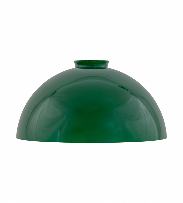 Karlskrona Lampfabrik Kupolskärm 60/235 Grönt överfångsglas