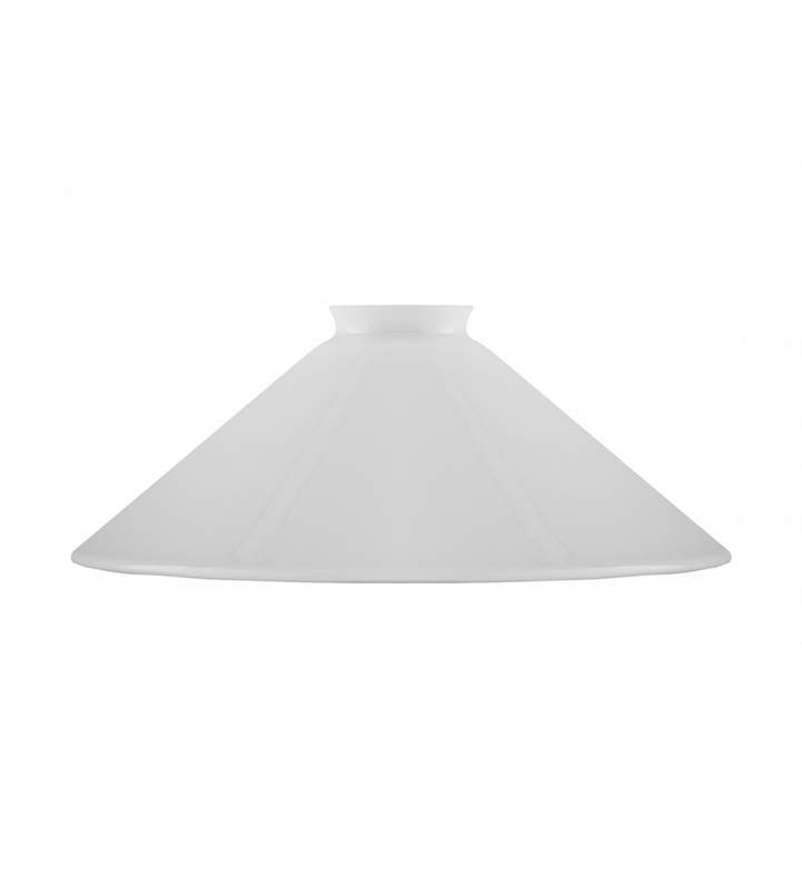 Karlskrona Lampfabrik Skomakarskärm 60/250 Vitt överfångsglas