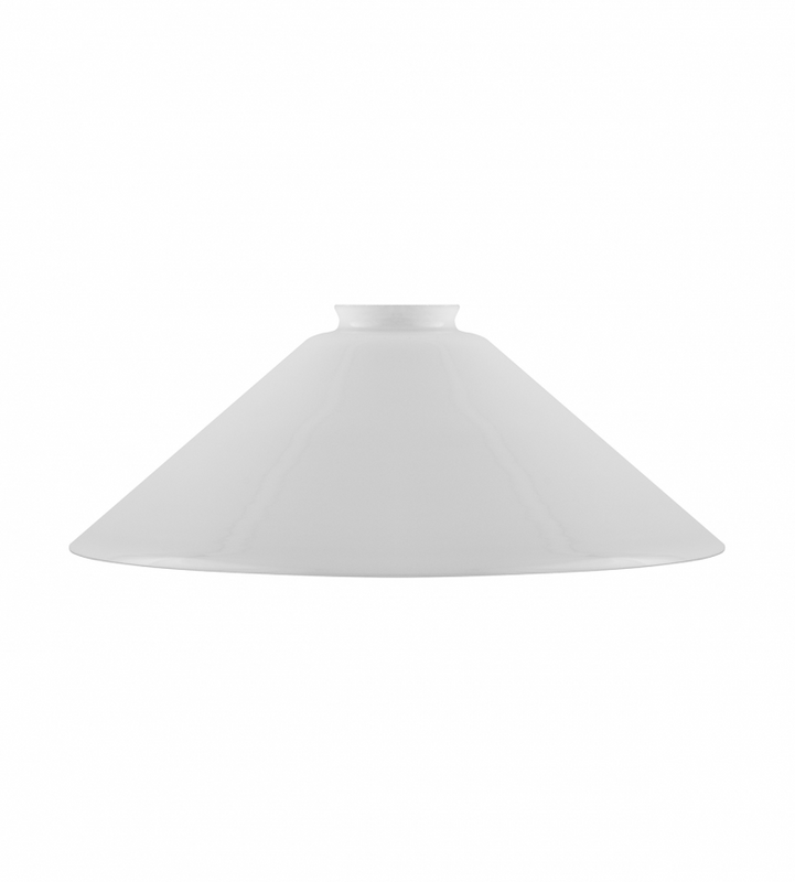 Karlskrona Lampfabrik Skomakarskärm 60/300 Vitt överfångsglas