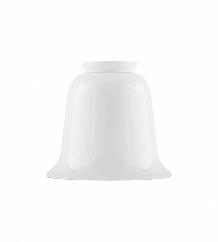 Karlskrona Lampfabrik Klockskärm 60/130 Vitt överfångsglas