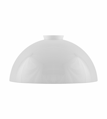 Karlskrona Lampfabrik Kupolskärm 60/235 Vitt överfångsglas