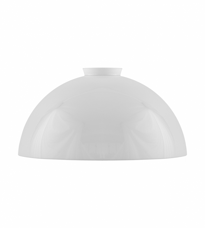 Karlskrona Lampfabrik Kupolskärm 60/235 Vitt överfångsglas