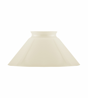 Karlskrona Lampfabrik Skomakarskärm 60/150 Benvitt överfångsglas