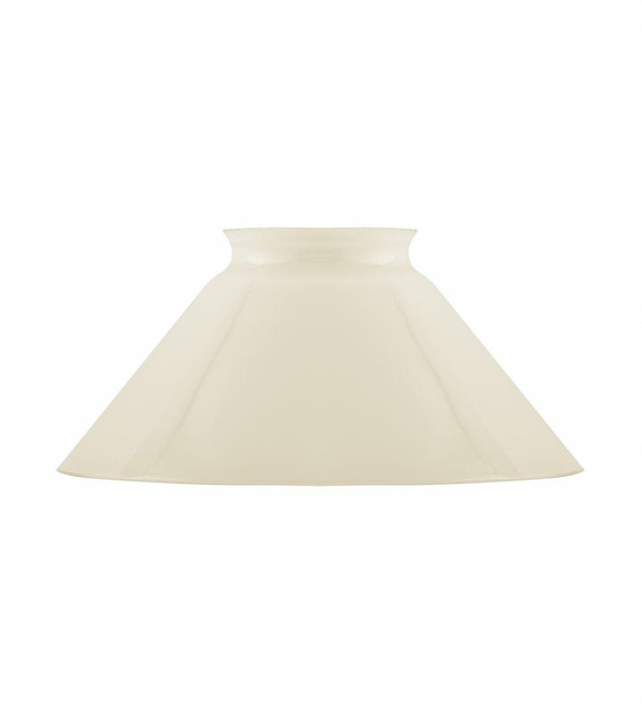 Karlskrona Lampfabrik Skomakarskärm 60/150 Benvitt överfångsglas