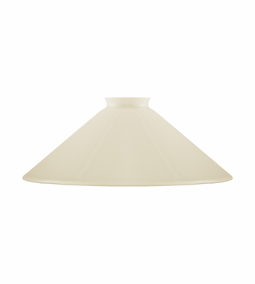 Karlskrona Lampfabrik Skomakarskärm 60/250 Benvitt överfångsglas