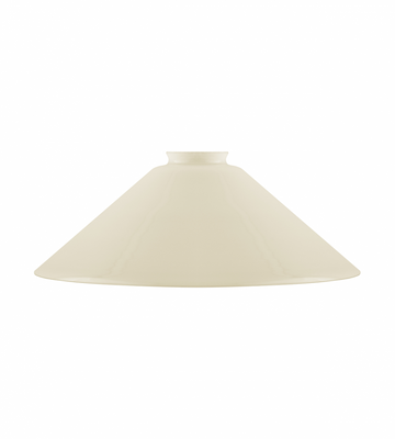 Karlskrona Lampfabrik Skomakarskärm 60/300 Benvitt överfångsglas