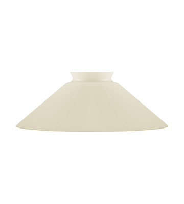 Karlskrona Lampfabrik Skomakarskärm 60/200 Benvitt överfångsglas