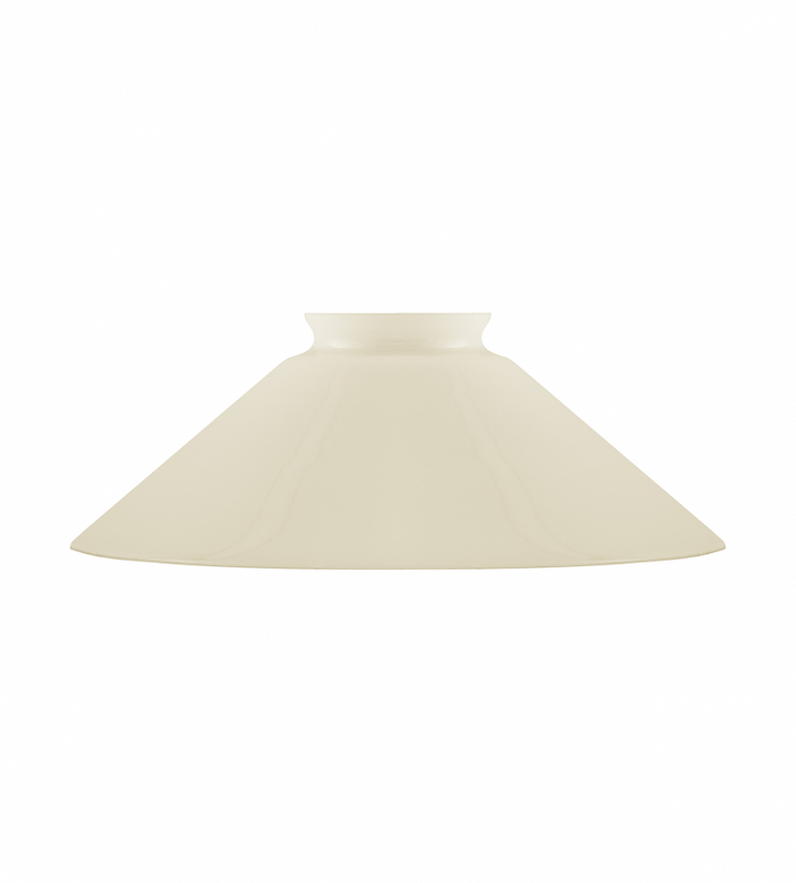 Karlskrona Lampfabrik Skomakarskärm 60/200 Benvitt överfångsglas