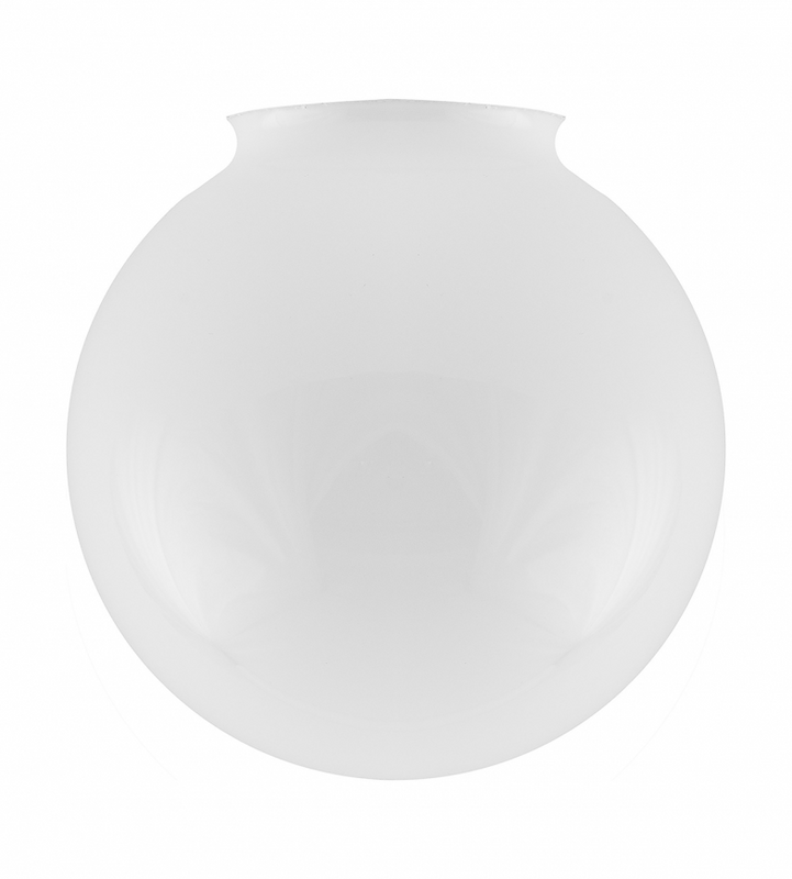 Karlskrona Lampfabrik Klotskärm 80/150 Vitt överfångsglas
