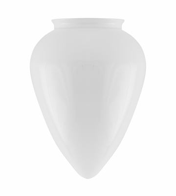 Karlskrona Lampfabrik Droppskärm 80/120 Vitt överfångsglas