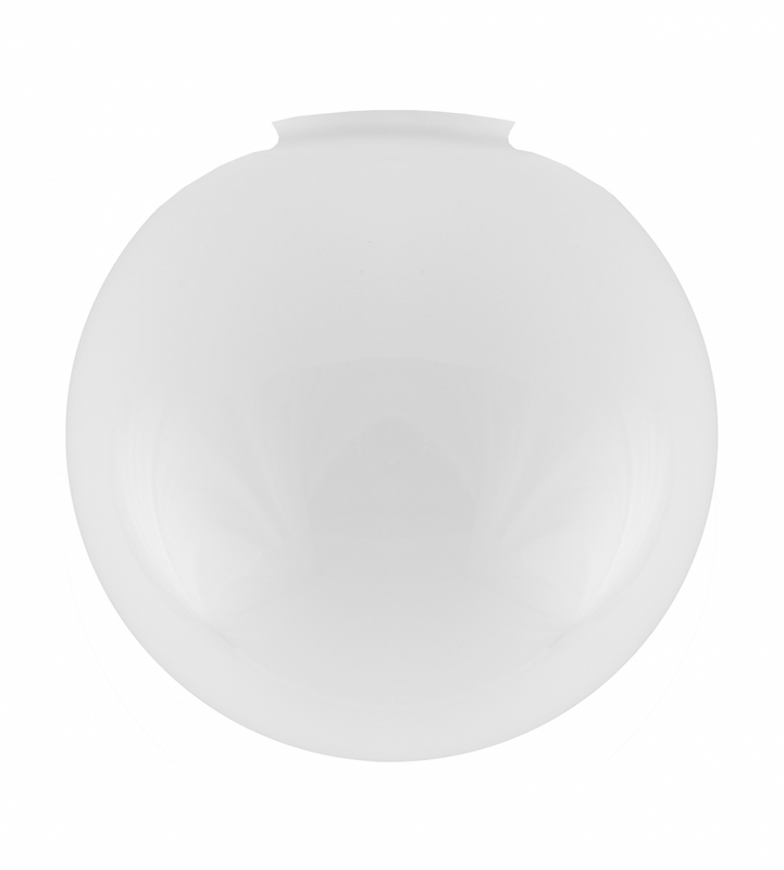 Karlskrona Lampfabrik Klotskärm 100/250 Vitt överfångsglas
