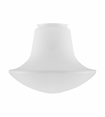 Karlskrona Lampfabrik Balusterskärm 100/280 Vitt överfångsglas