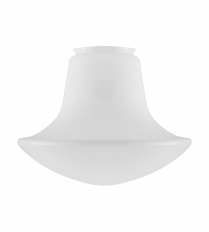 Karlskrona Lampfabrik Balusterskärm 100/280 Vitt överfångsglas