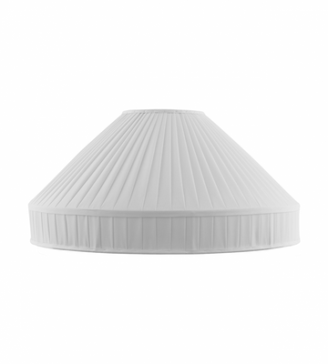 Karlskrona Lampfabrik Textilskärm 500 Vitt bomullstyg 50 cm