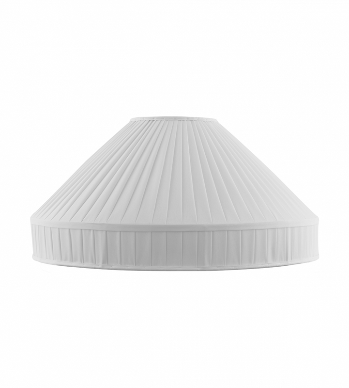 Karlskrona Lampfabrik Textilskärm 500 Vitt bomullstyg 50 cm
