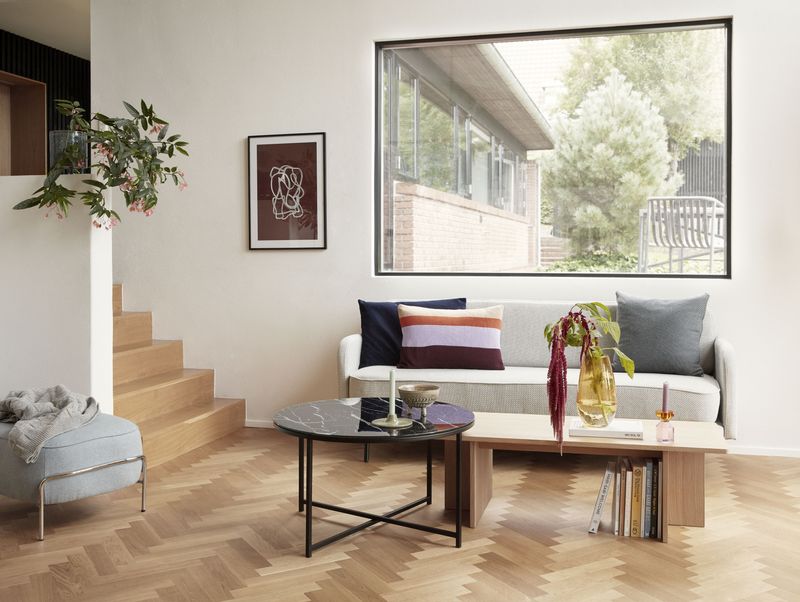 Hübsch Split Soffbord Natur 120x50xh38cm