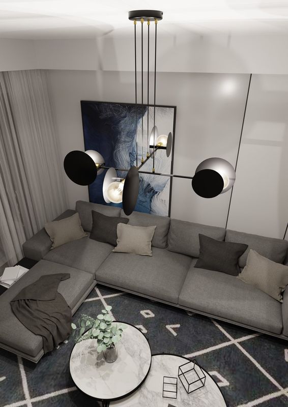 Emibig Lighting Taklampa IDEA 4 SVART