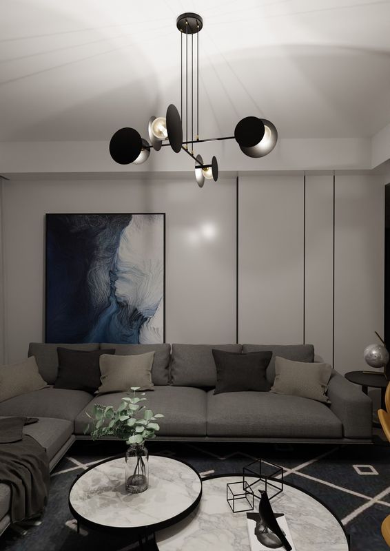 Emibig Lighting Taklampa IDEA 4 SVART