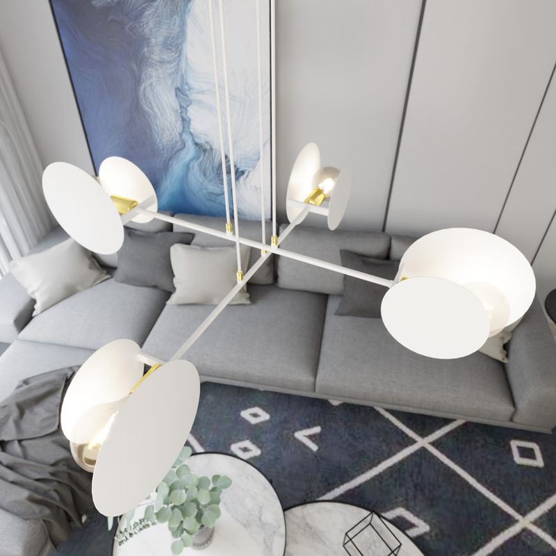 Emibig Lighting Taklampa IDEA 4 VIT
