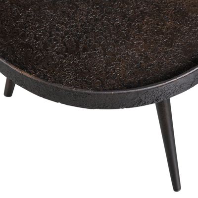 WOOOD BOUNDS Sidobord M Trä/Metall Antik Guld 41xØ41