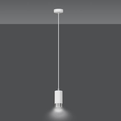 Emibig Lighting Taklampa FUMIKO 1 VIT/KROM