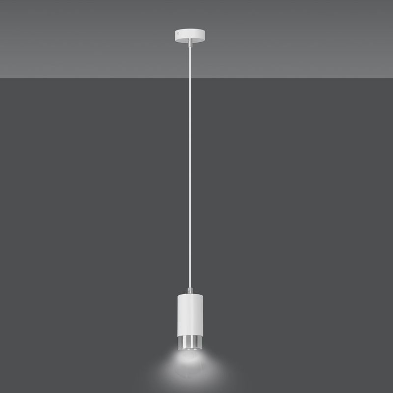 Emibig Lighting Taklampa FUMIKO 1 VIT/KROM