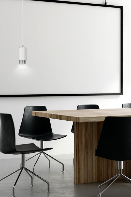 Emibig Lighting Taklampa FUMIKO 1 VIT/KROM