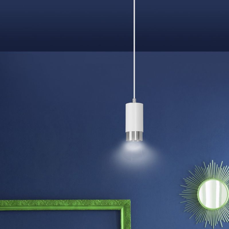 Emibig Lighting Taklampa FUMIKO 1 VIT/KROM