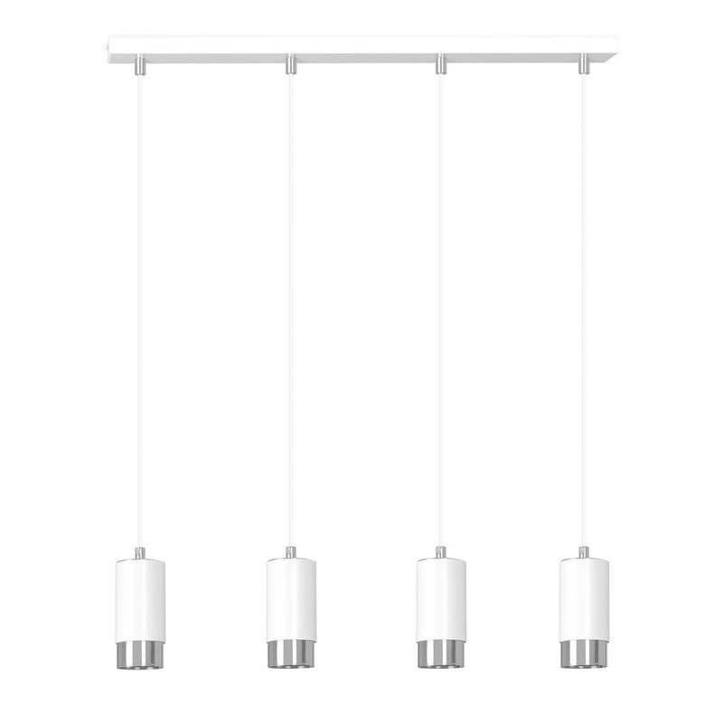 Emibig Lighting Taklampa FUMIKO 4 VIT/KROM