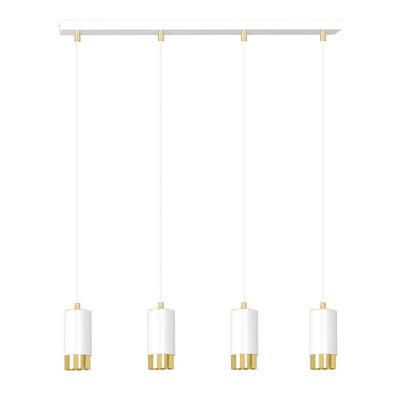 Emibig Lighting Taklampa FUMIKO 4 VIT/GULD