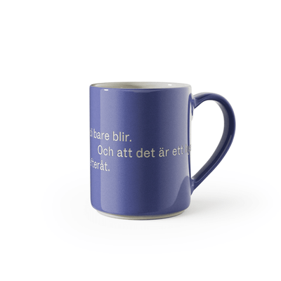 Design House Stockholm Astrid Lindgren Blå "Hyss hittar man inte på" mugg Nr. 5