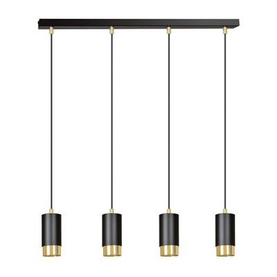 Emibig Lighting Taklampa FUMIKO 4 SVART/GULD