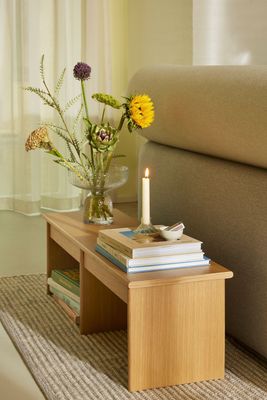 Hübsch Doppio Hyll-/Växtställ Natur 99x30xh30cm