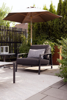 Brafab Lyra Loungefåtölj Svart/Teddy Black