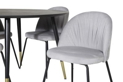 Venture Home Matgrupp Dipp med stolarna Wrinkles