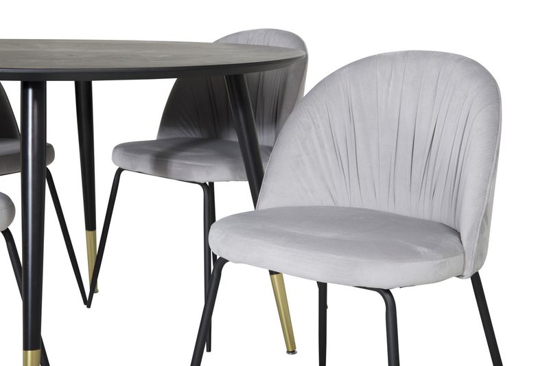 Venture Home Matgrupp Dipp med stolarna Wrinkles