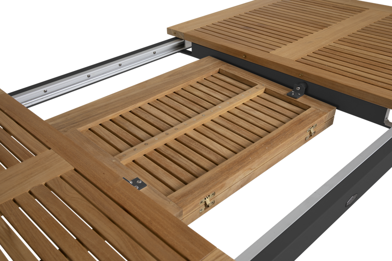 Brafab Lyon Matbord Svart/Teak