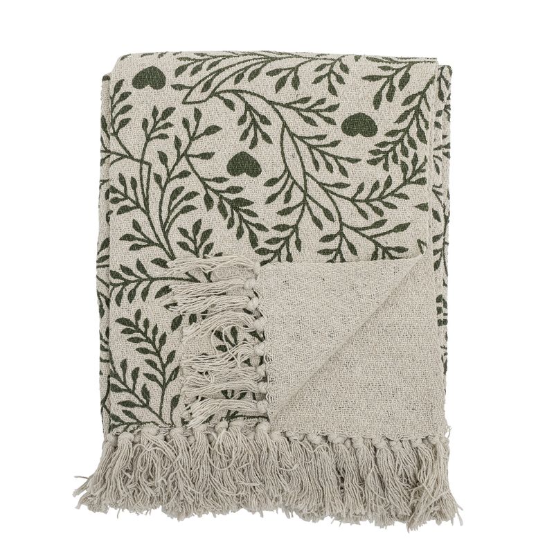 Bloomingville Maribelle pläd grön 160x130 cm