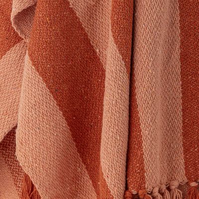 Bloomingville Frello pläd orange 160x130 cm