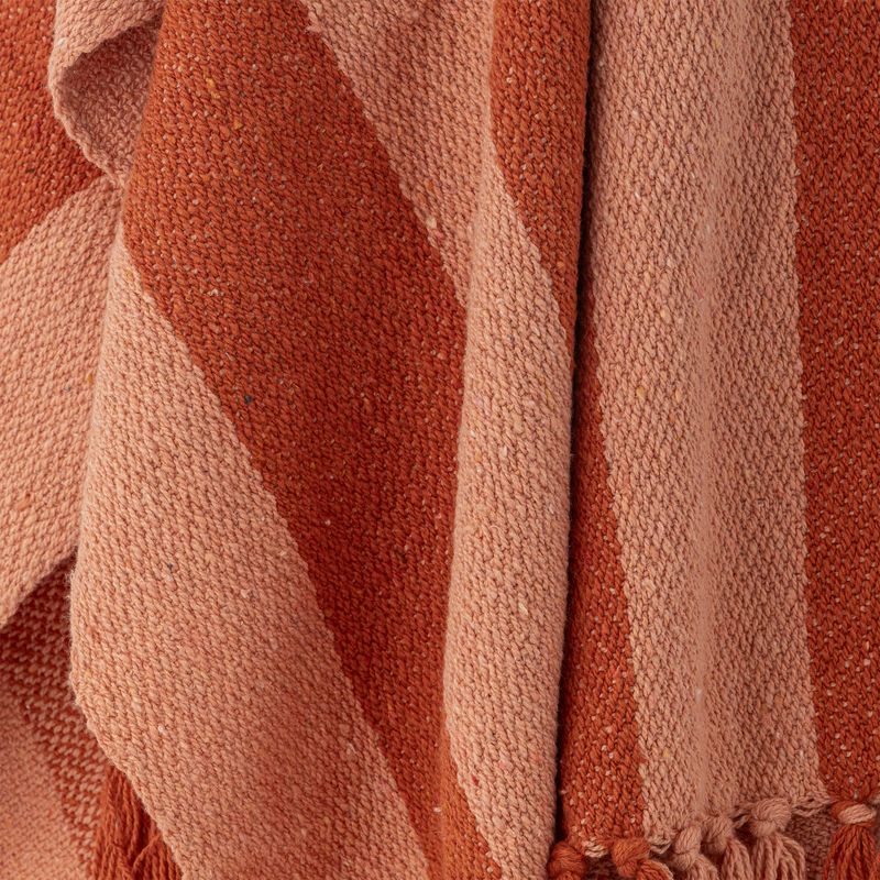 Bloomingville Frello pläd orange 160x130 cm