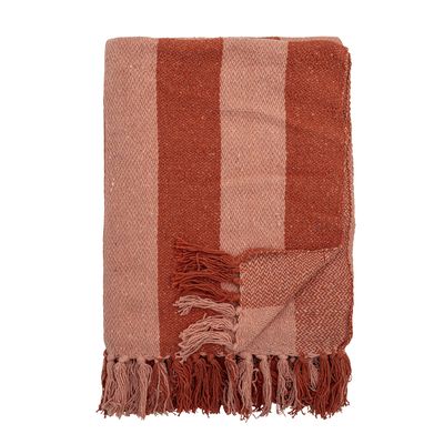 Bloomingville Frello pläd orange 160x130 cm