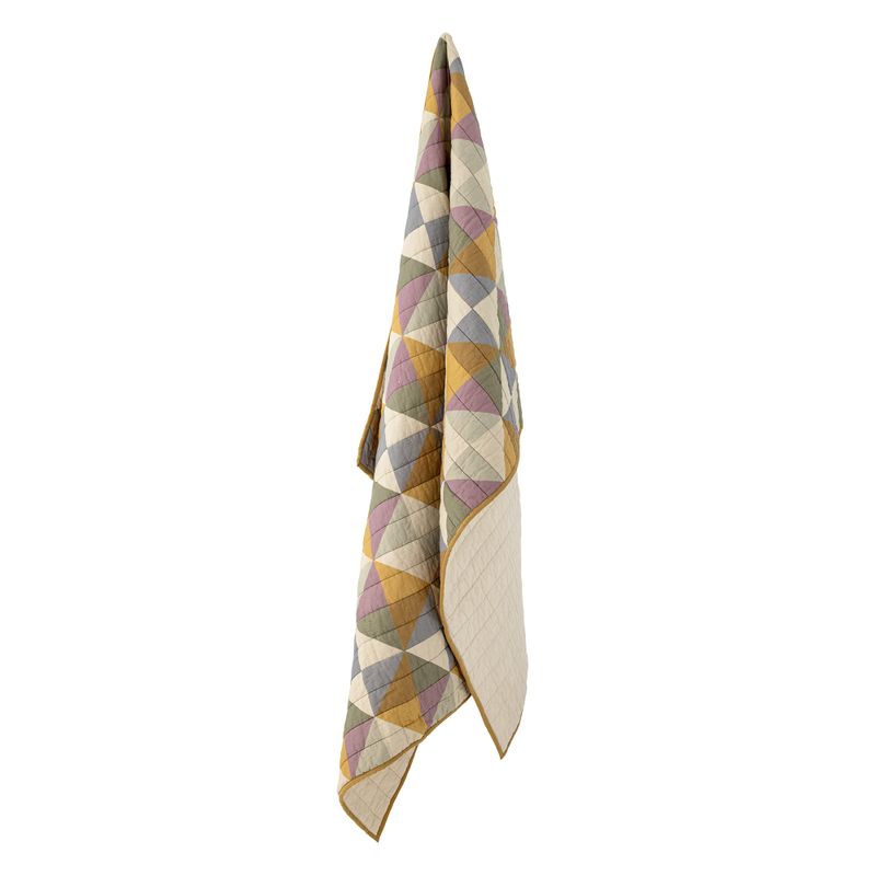Bloomingville Crewe pläd flerfärgad 150x125 cm