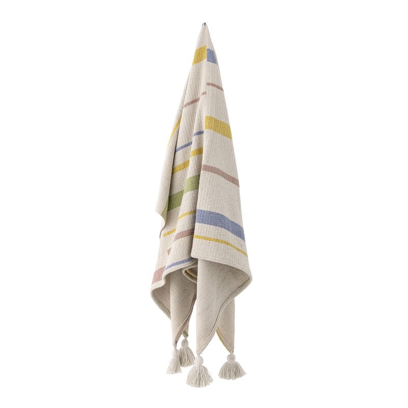 Bloomingville Pontino pläd natur 160x130 cm