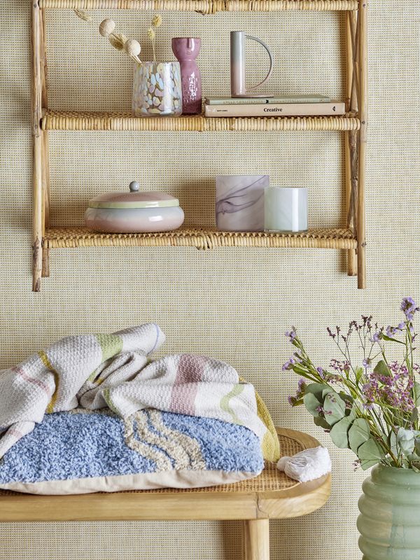 Bloomingville Pontino pläd natur 160x130 cm
