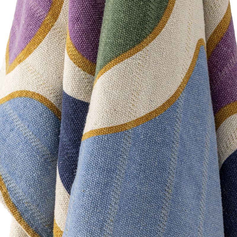 Bloomingville Salacia pläd flerfärgad 160x130 cm